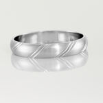 Alliance Marlon Demi Jonc Classique Or Blanc - Alliances duo Unisex | Marc Orian