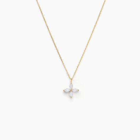 Collier Stellia Or Jaune Oxyde De Zirconium - Colliers avec pierres Femme | Marc Orian