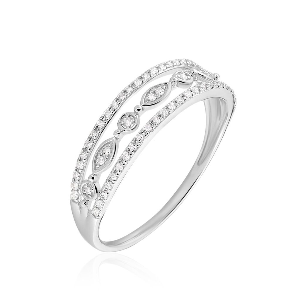 Bague Veca Or Blanc Diamant - Bagues pierres précieuses Femme | Marc Orian