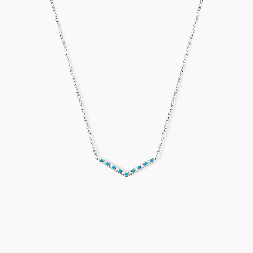 Collier Elga Argent Blanc Oxyde De Zirconium - Colliers avec pierres Femme | Marc Orian