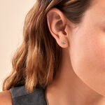 Boucles D'oreilles Puces Hina Argent Blanc Oxyde De Zirconium - Puces Femme | Marc Orian