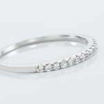 Alliance Pristina Or Blanc Diamant - Alliances avec pierres Femme | Marc Orian