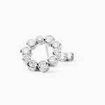 Boucles D'oreilles Puces Ryo Argent Blanc Oxyde De Zirconium - Puces Femme | Marc Orian