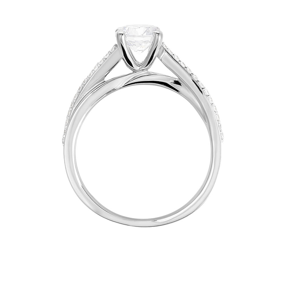 Bague Precious Argent Blanc Oxyde De Zirconium - Bijoux fantaisie Femme | Marc Orian