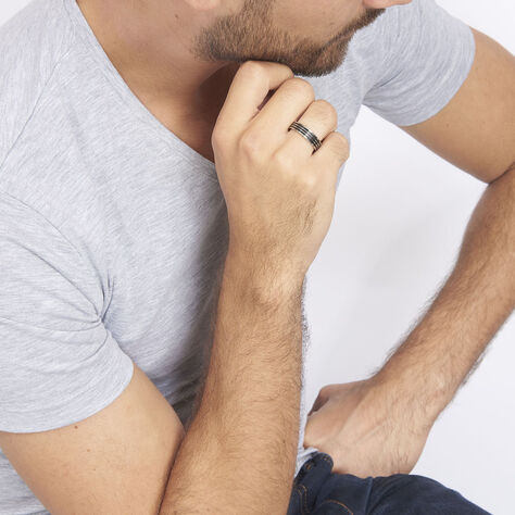Bague Wallace Acier Blanc - Bague fantaisie Homme | Marc Orian