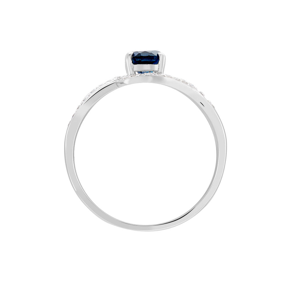 Bague Josyne Or Blanc Topaze Et Oxyde De Zirconium - Bagues pierres fines Femme | Marc Orian