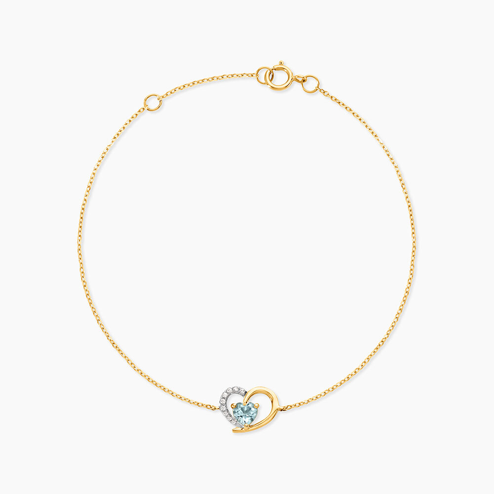 Bracelet Eliana Or Jaune Topaze Oxyde De Zirconium - Bracelets cha&icirc;nes Femme | Marc Orian