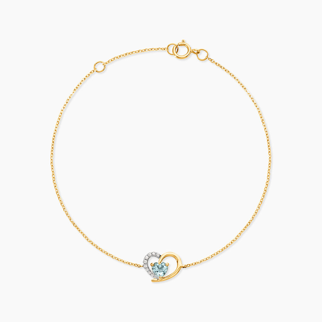 Bracelet Eliana Or Jaune Topaze Oxyde De Zirconium - Bracelets cha&icirc;nes Femme | Marc Orian