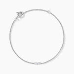Bracelet Sigourney Argent Blanc Diamant Synth&eacute;tique - Bracelets cha&icirc;nes Femme | Marc Orian