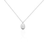 Collier Dhyana Argent Blanc Oxyde De Zirconium - Colliers avec pierres Femme | Marc Orian
