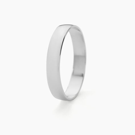 Alliance Julie Ruban Classique Platine Blanc - Alliances duo Unisex | Marc Orian