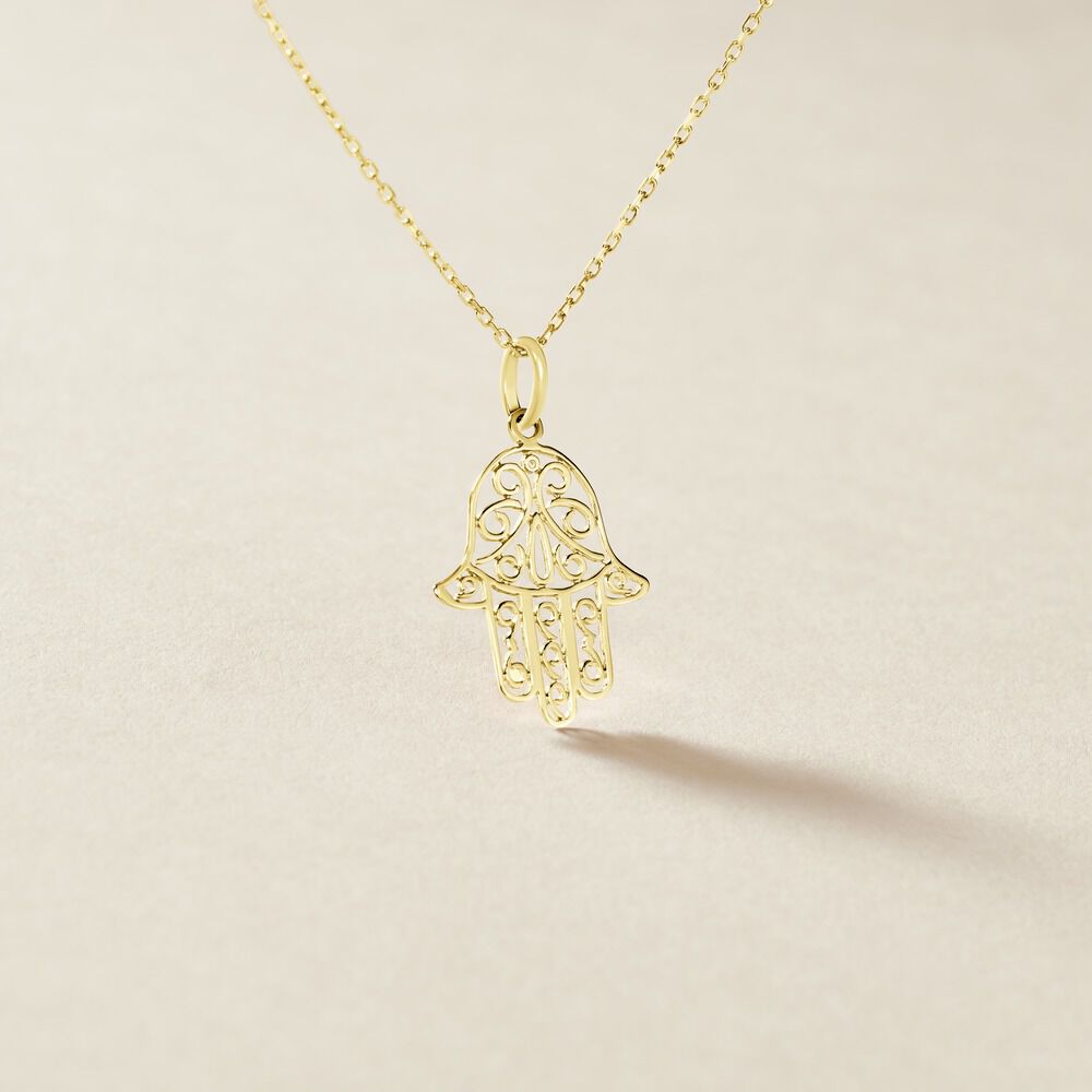 Pendentif Fatima Or Jaune - Pendentifs Famille | Marc Orian