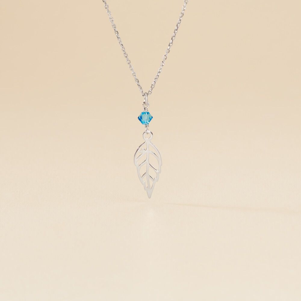 Collier Argent Blanc Angelika Pierres Synthetiques - Colliers ras du cou Femme | Marc Orian