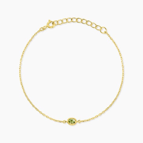 Bracelet Poem Argent Jaune P&eacute;ridot - Bracelets fantaisie Femme | Marc Orian