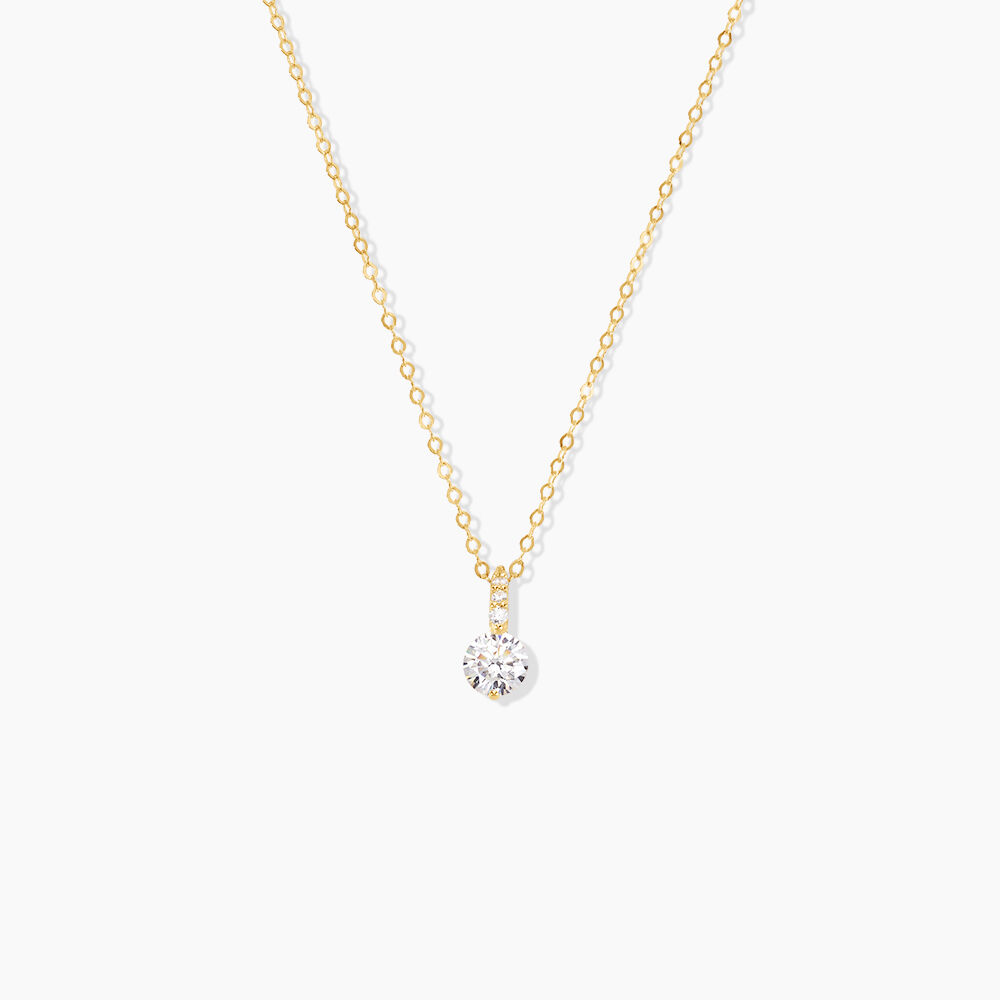 Collier Derby Or Jaune Oxyde De Zirconium - Colliers avec pierres Femme | Marc Orian