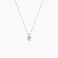 Collier Yrene Or Blanc Topaze