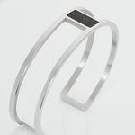 Bracelet Jonc Acier Blanc Maria - Bracelets joncs Femme | Marc Orian