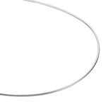 Cha&icirc;ne Kassie Maille Omega Argent Blanc - Colliers fantaisie Femme | Marc Orian