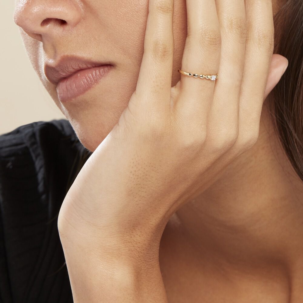 Bague Or Jaune Chantel Diamants - Solitaires Femme | Marc Orian