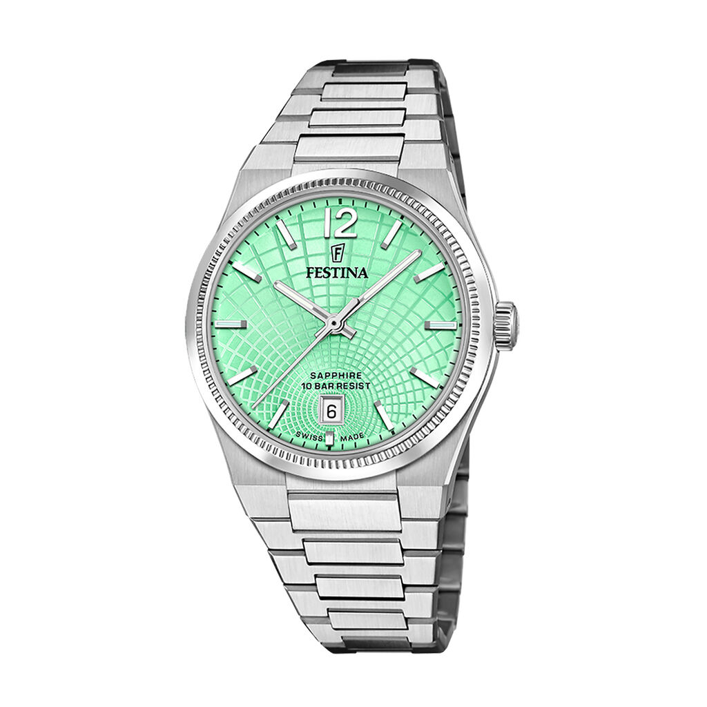 Montre Festina Swiss Made 35 Vert - Montres &eacute;tanches Femme | Marc Orian