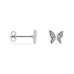 Boucles D'oreilles Puces Cadfan Argent Blanc Oxyde - Puces Femme | Marc Orian