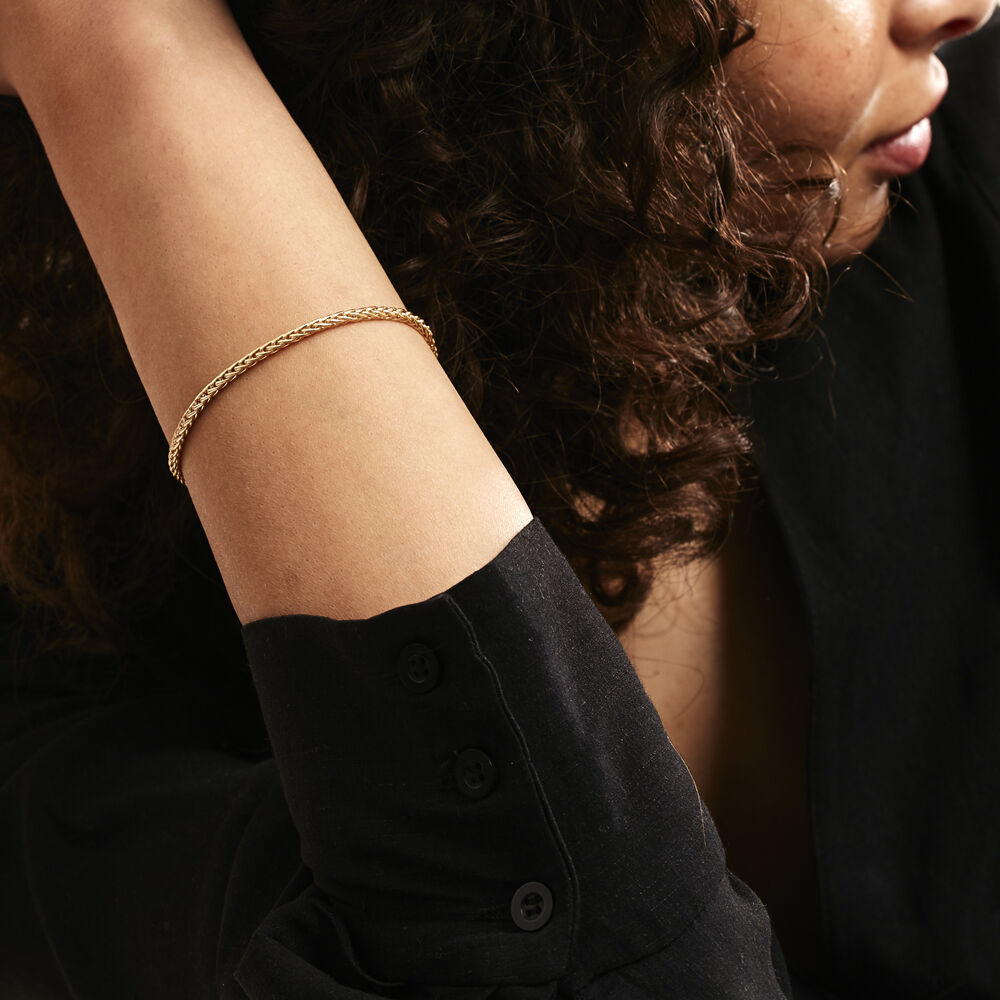 Bracelet Jany Maille Palmier Or Jaune - Bracelets chaînes Femme | Marc Orian