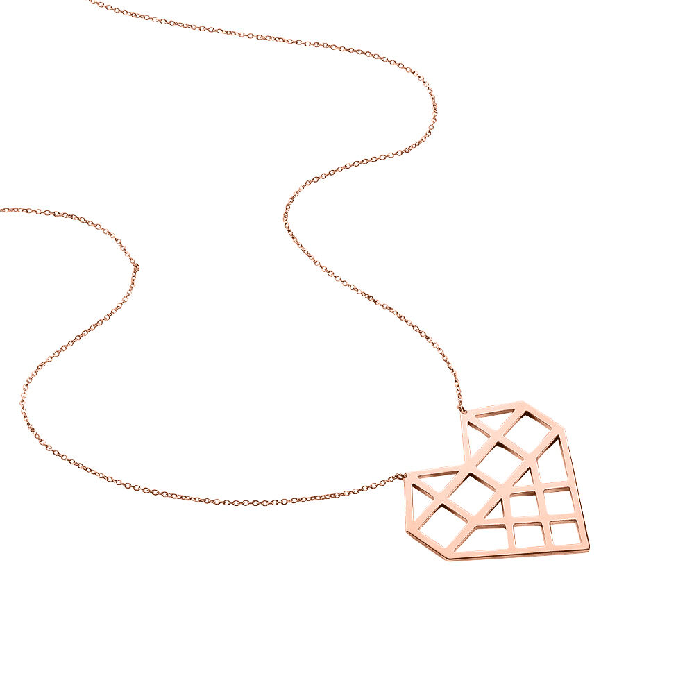 Collier Angeles Acier Rose - Sautoirs Femme | Marc Orian