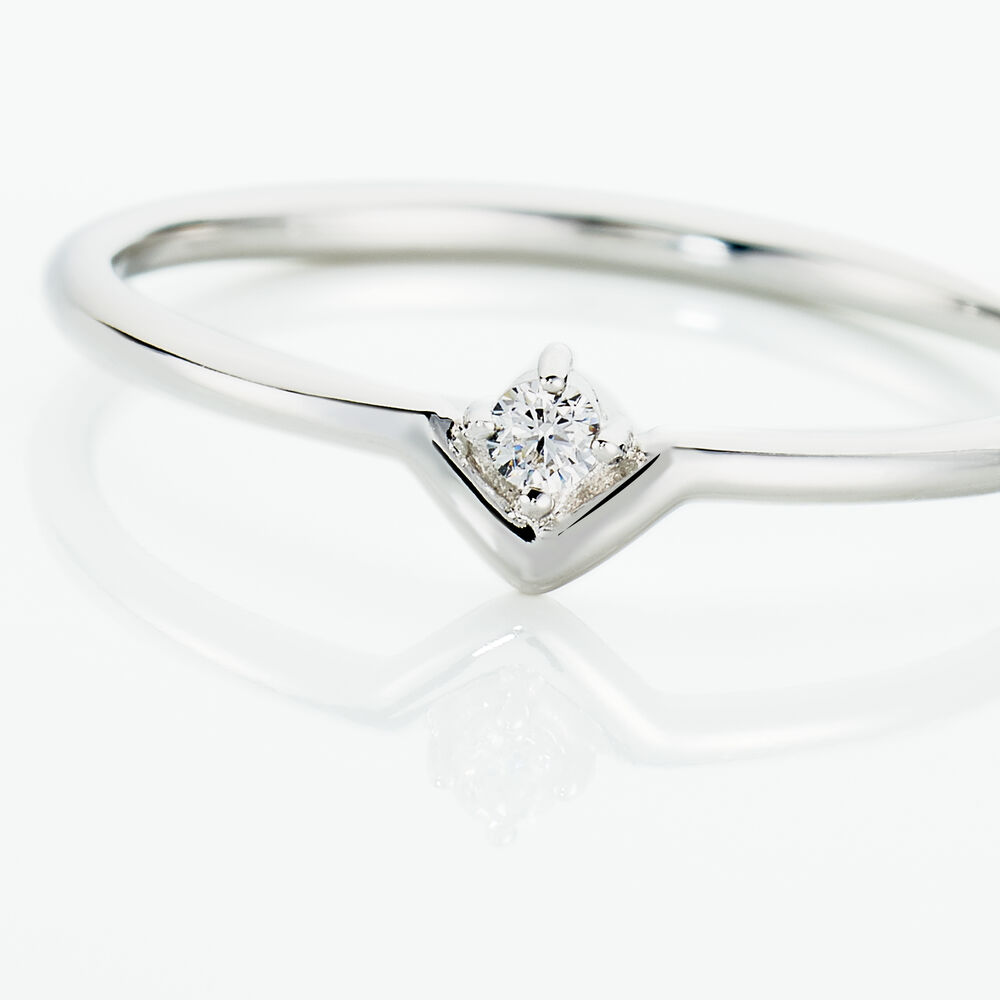 Bague De Phalange Elane Argent Blanc Oxyde De Zirconium - Bagues phalange Femme | Marc Orian