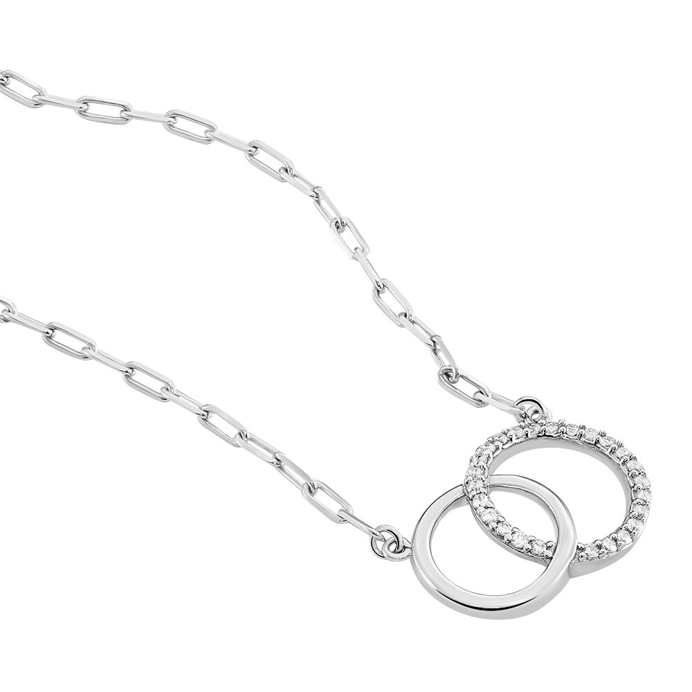 Collier Isabel Argent Blanc Oxyde De Zirconium - Colliers avec pierres Femme | Marc Orian