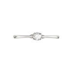 Bague Solitaire Solenia Or Blanc Diamant - Solitaires Femme | Marc Orian