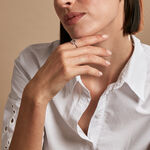 Bague Ryo Argent Blanc Oxyde De Zirconium - Bijoux fantaisie Femme | Marc Orian