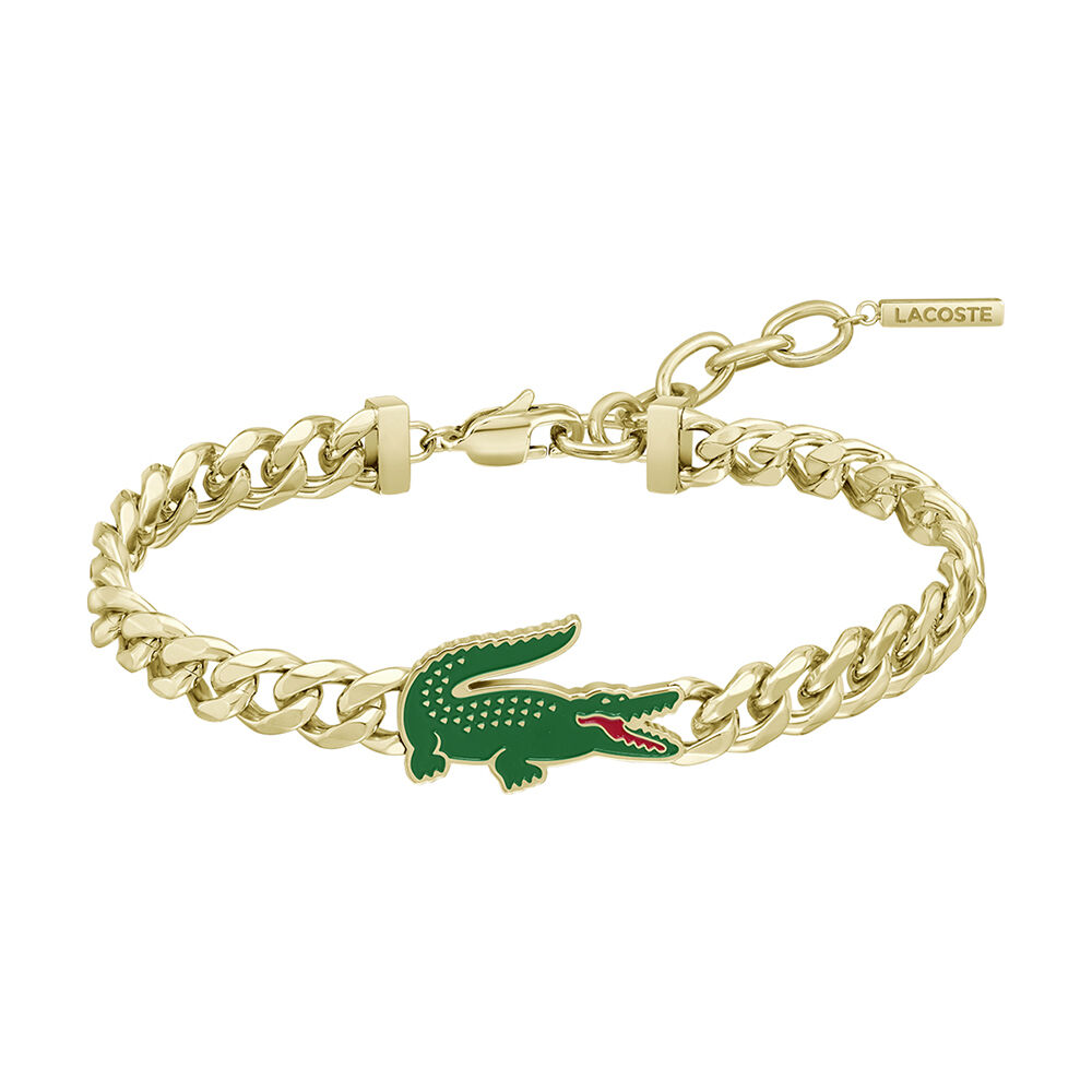 Bracelet Lacoste Arthor Acier Jaune - Bracelets cha&icirc;nes Homme | Marc Orian