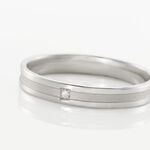 Alliance Juni Or Blanc Diamant - Alliances duo Unisex | Marc Orian