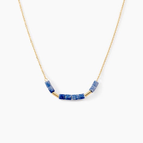 Collier Erdmann Or Jaune Aventurine - Colliers avec pierres Femme | Marc Orian