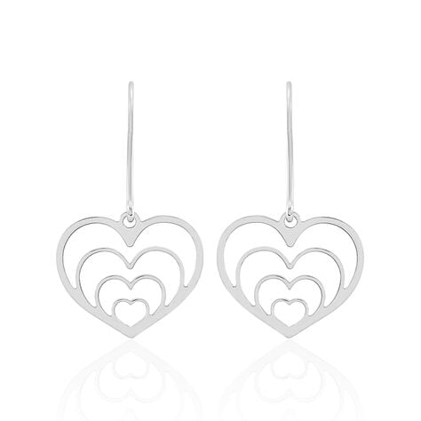 Boucles D'oreilles Pendantes Naleen Argent Blanc - Pendantes Femme | Marc Orian