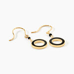 Boucles D'oreilles Pendantes L'incessante Or Jaune Onyx Spinelle - Pendantes Femme | Marc Orian
