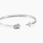 Bracelet Jonc Laurianne Argent Blanc Oxyde De Zirconium - Bracelets joncs Femme | Marc Orian