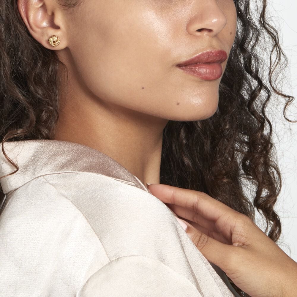 Boucles D'oreilles Puces Or Jaune Guermana - Puces Femme | Marc Orian