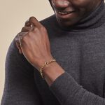 Bracelet Maille Acier Dor&eacute; Virgil - Bracelets mailles Homme | Marc Orian