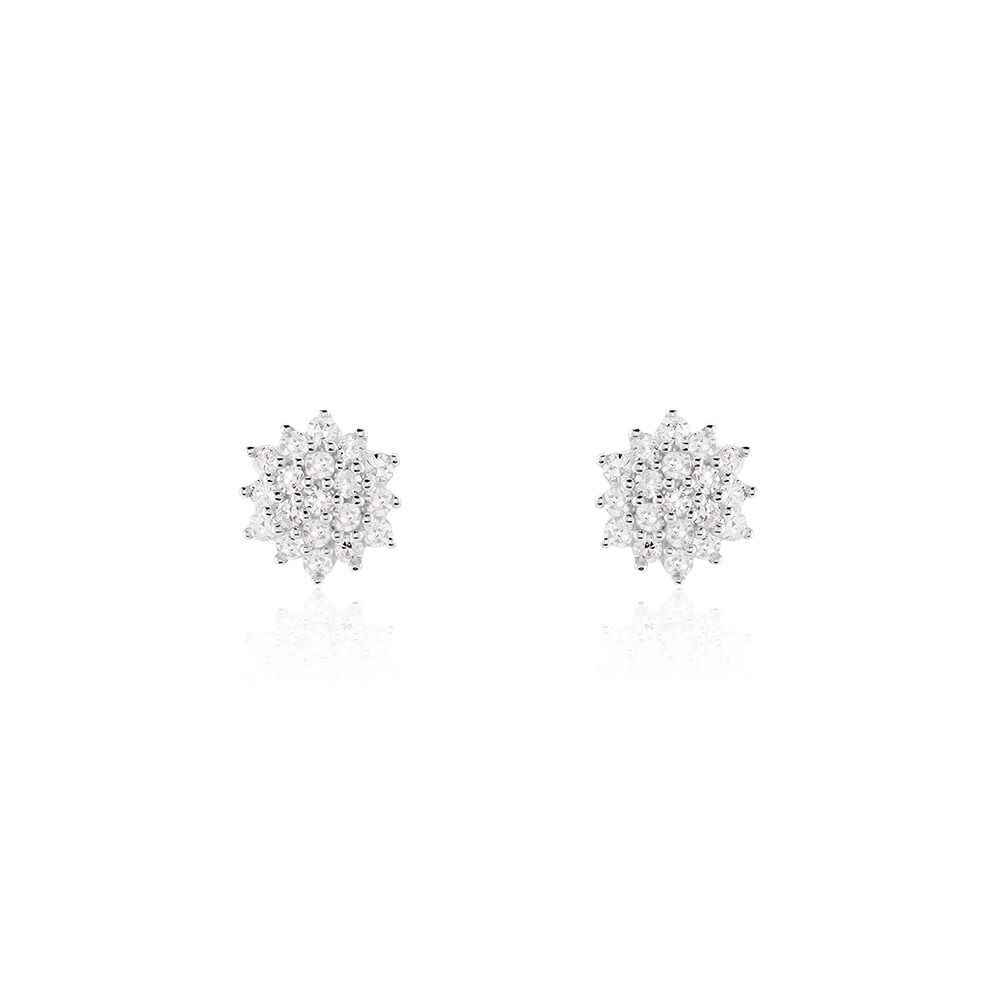 Boucles D'oreilles Puces Caliopee Or Jaune Diamant -  Femme | Marc Orian