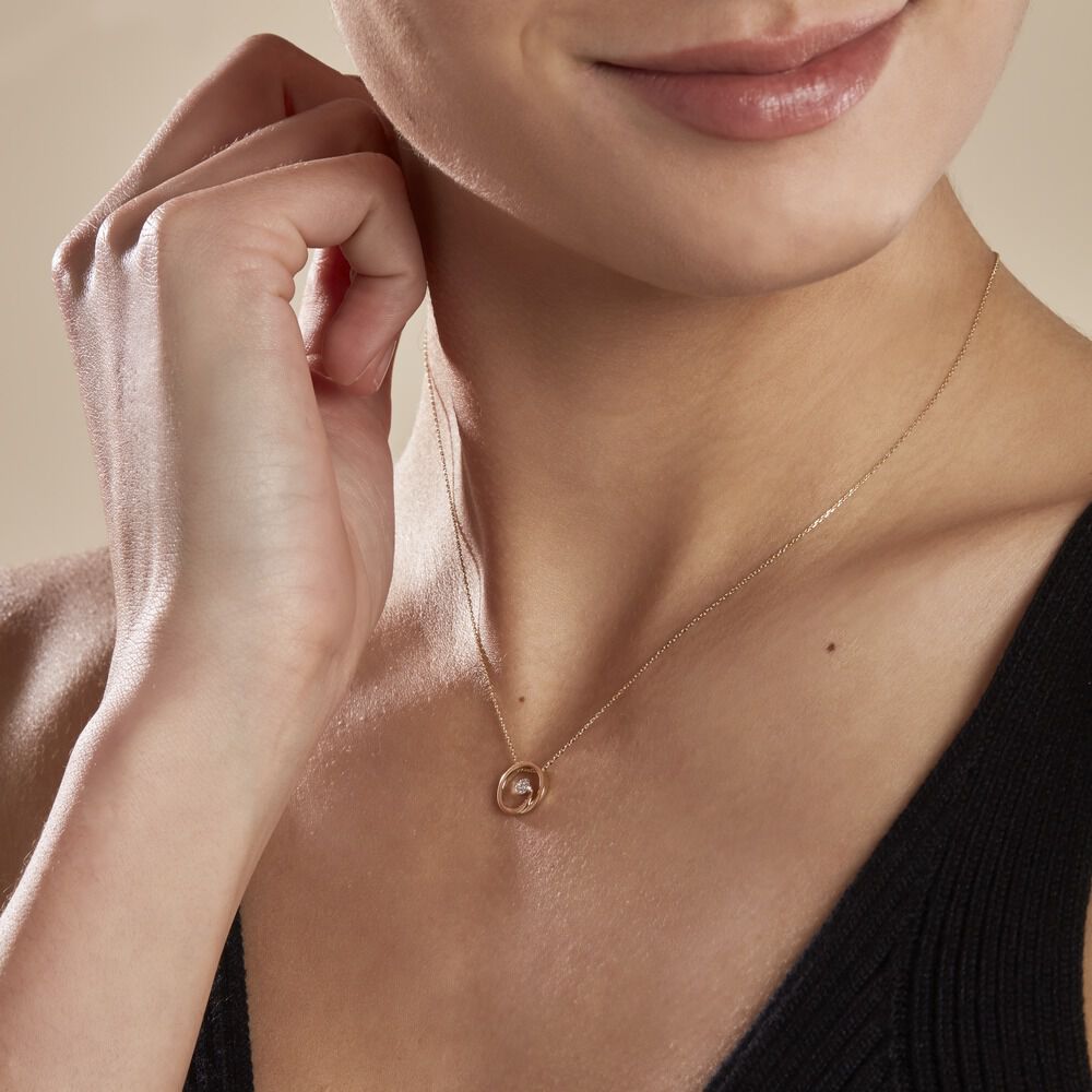 Collier Or Jaune Niola Diamant - Colliers avec pierres Femme | Marc Orian