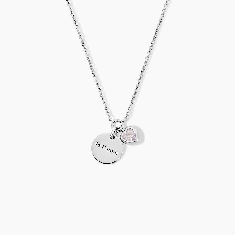 Collier Nikoline Argent Blanc Oxyde De Zirconium - Colliers avec pierres Femme | Marc Orian
