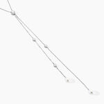 Collier De Dos Indigo Argent Perle De Culture Oxyde - Colliers avec pierres Femme | Marc Orian