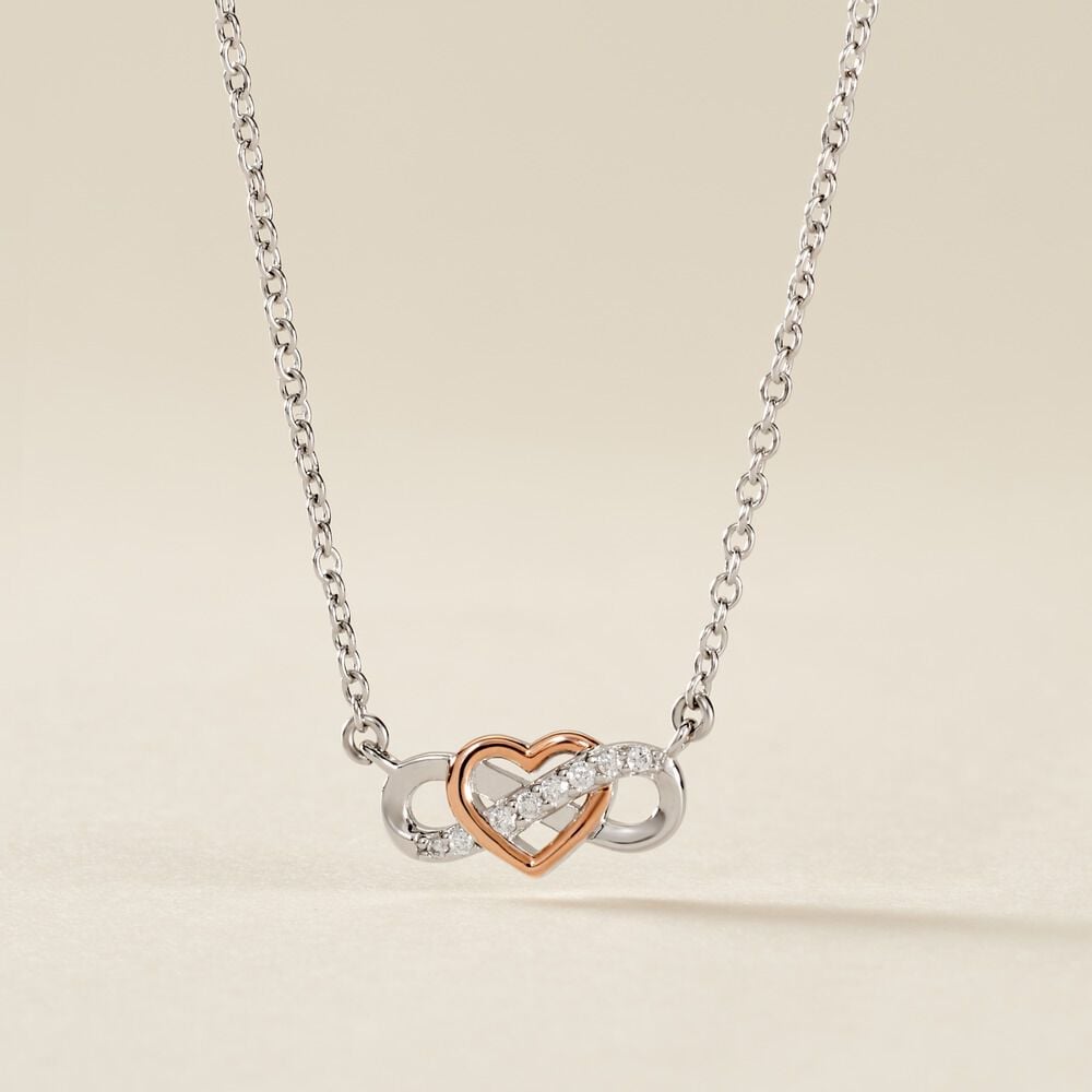 Collier Amuri Argent Bicolore Oxyde De Zirconium - Colliers avec pierres Femme | Marc Orian