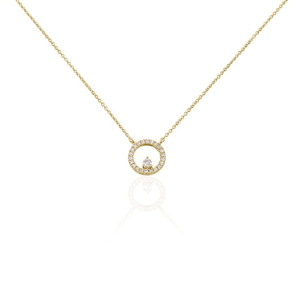 Collier Plaqué Or Lila Oxydes De Zirconium - Colliers avec pierres Femme | Marc Orian