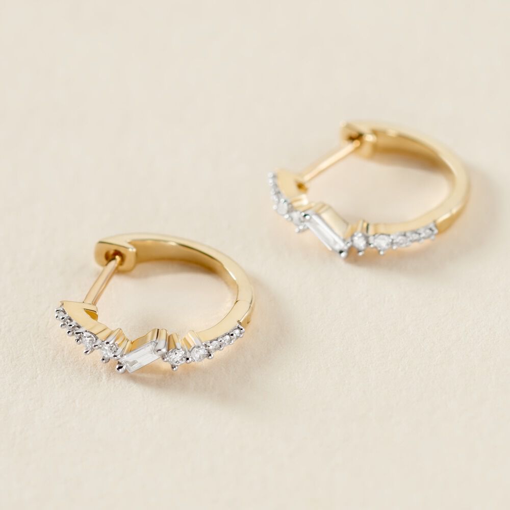 Créoles Joy Or Jaune Diamant -  Femme | Marc Orian
