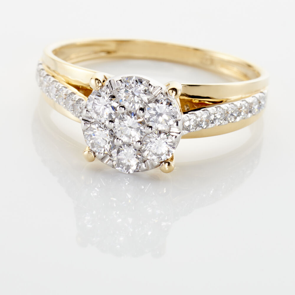 Bague Kate Or Jaune Diamant Synthétique - Bagues avec pierre Femme | Marc Orian