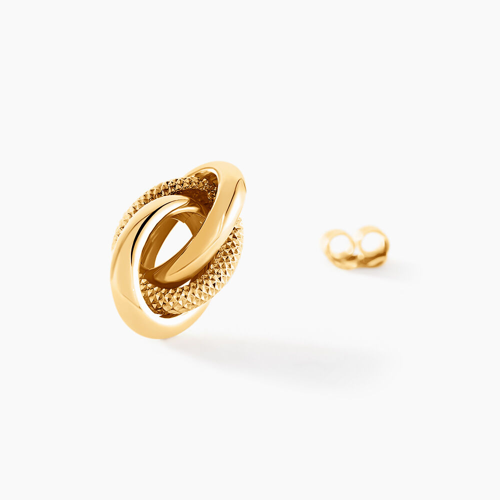 Boucles D'oreilles Puces Nyx Or Jaune - Puces Femme | Marc Orian