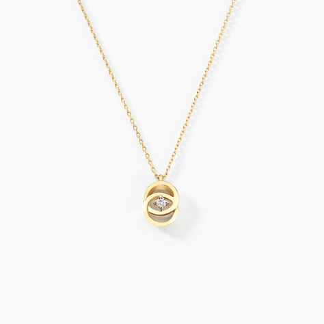 Pendentif Briitilia Or Jaune Diamant - Colliers avec pierres Femme | Marc Orian