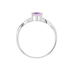 Bague Candice Or Blanc Amethyste - Bagues pierres fines Femme | Marc Orian